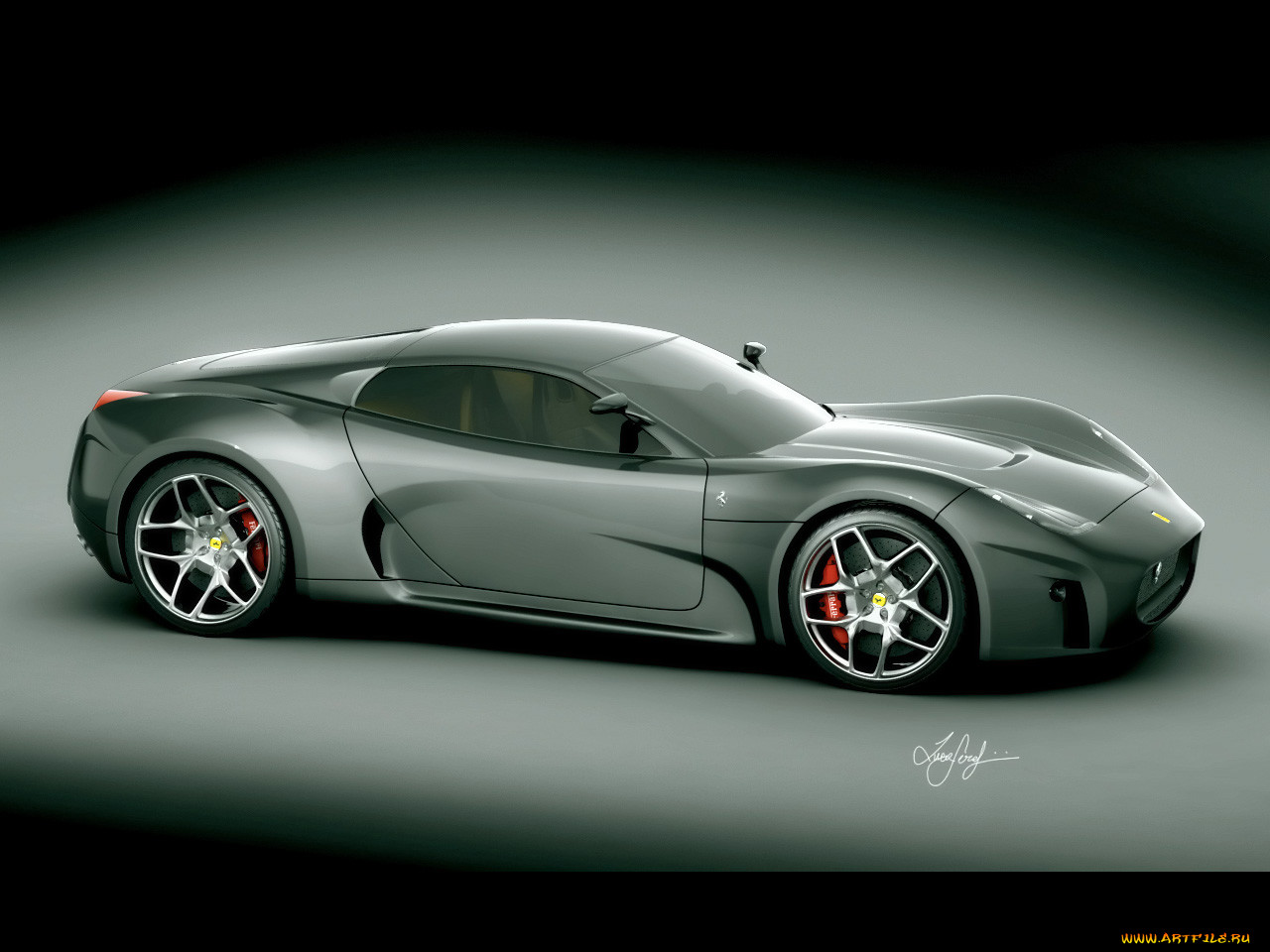 ferrari, concept, 2008, design, by, luca, serafini, , 3